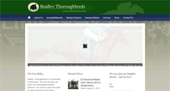 Desktop Screenshot of bradleythoroughbreds.com