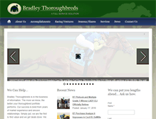 Tablet Screenshot of bradleythoroughbreds.com